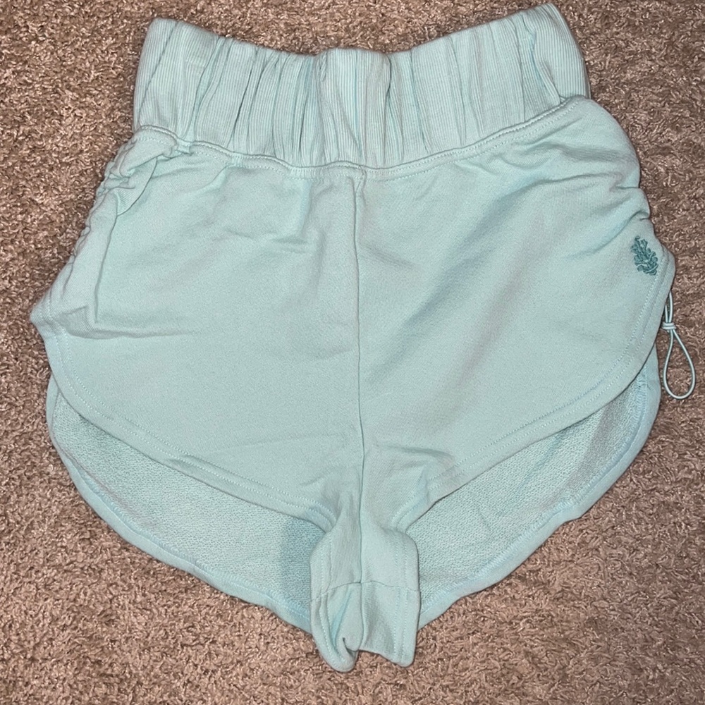NWT Free People Light Mint Green Cozy Lounge Shorts